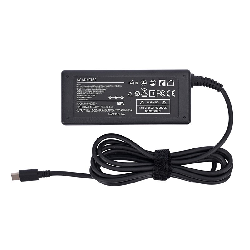 65W Tip-c Laptop Power Adapter Iċċarġjar Mgħaġġel